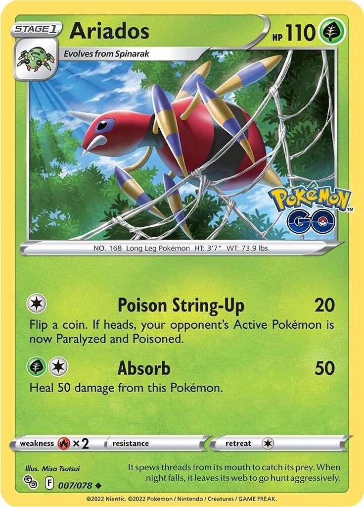 Image for Ariados (007/078) (Pokemon GO) (PGO) - Pokemon
