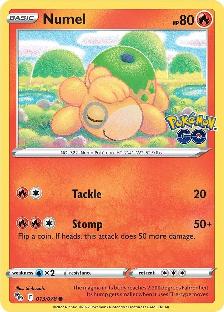 Image for Numel (013/078) (Pokemon GO) (PGO) - Pokemon