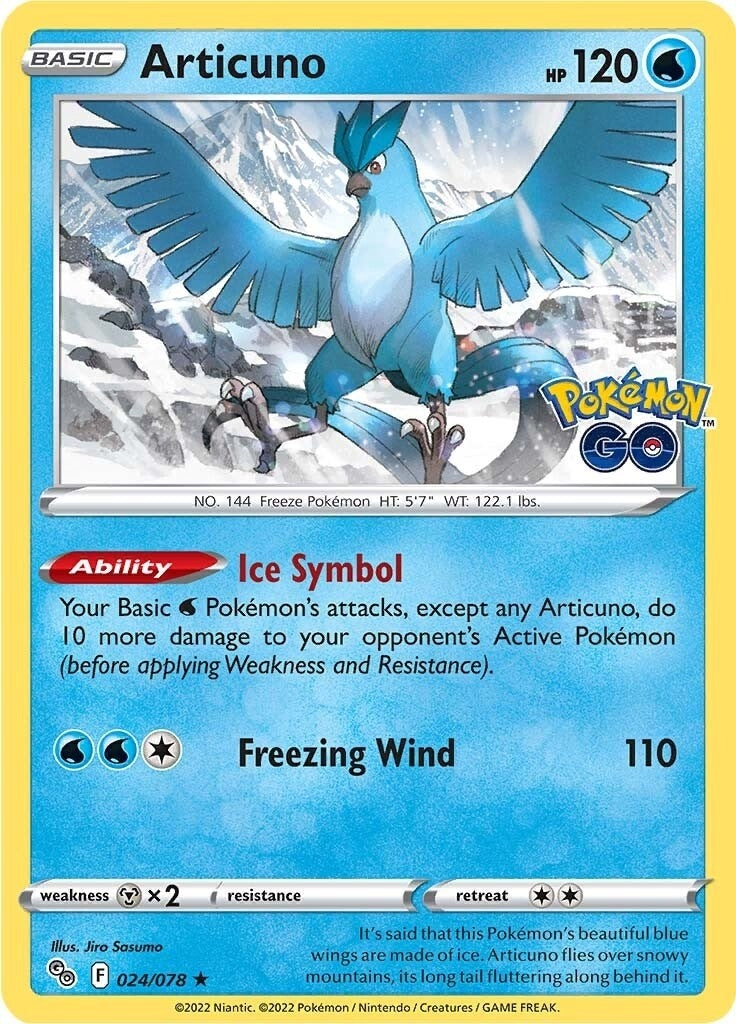 Image for Articuno (024/078) (Pokemon GO) (PGO) - Pokemon