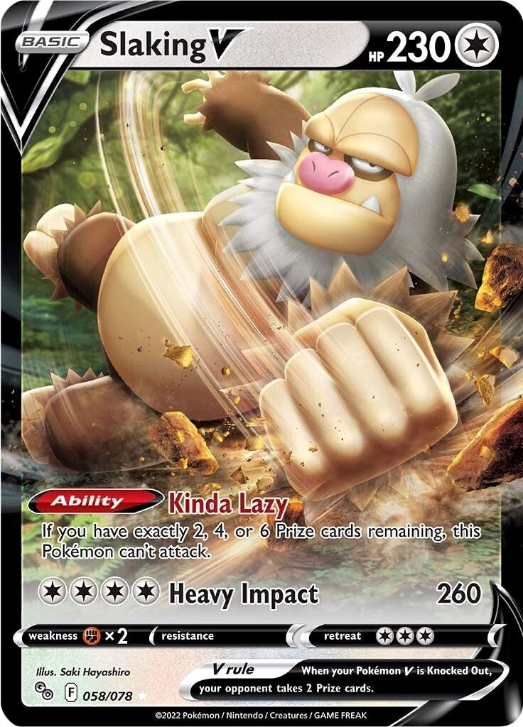 Image for Slaking V (058/078) (Pokemon GO) (PGO) - Pokemon