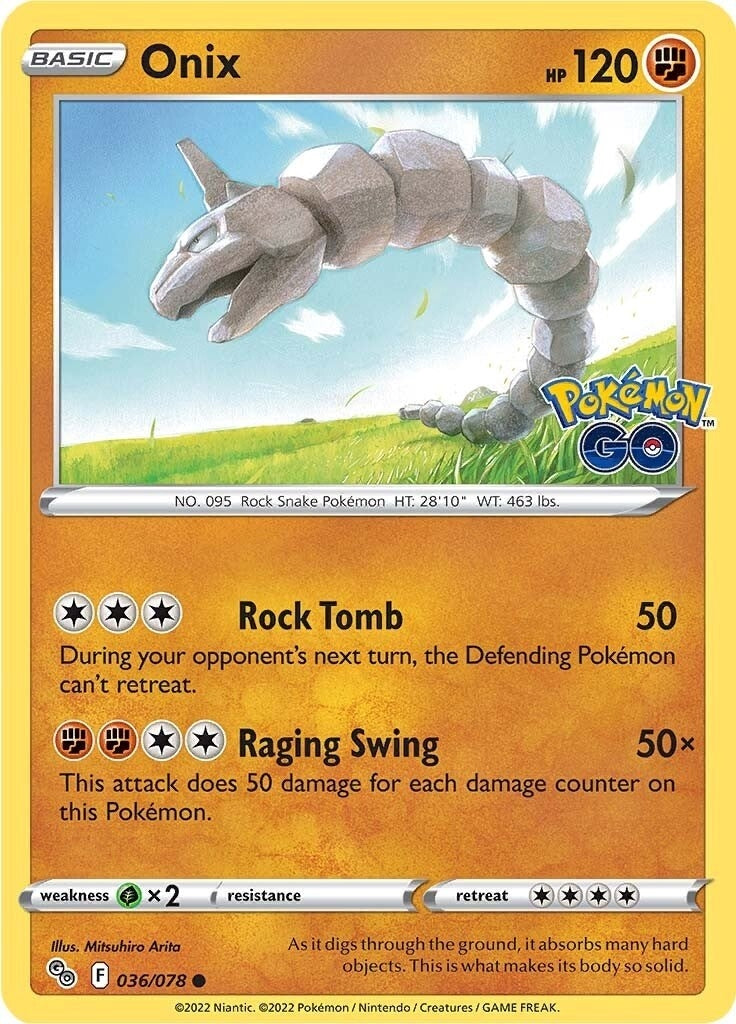 Image for Onix (036/078) (Pokemon GO) (PGO) - Pokemon