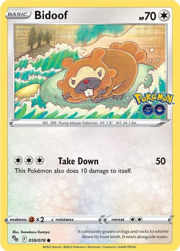 Image for Bidoof (059/078) (Pokemon GO) (PGO) - Pokemon