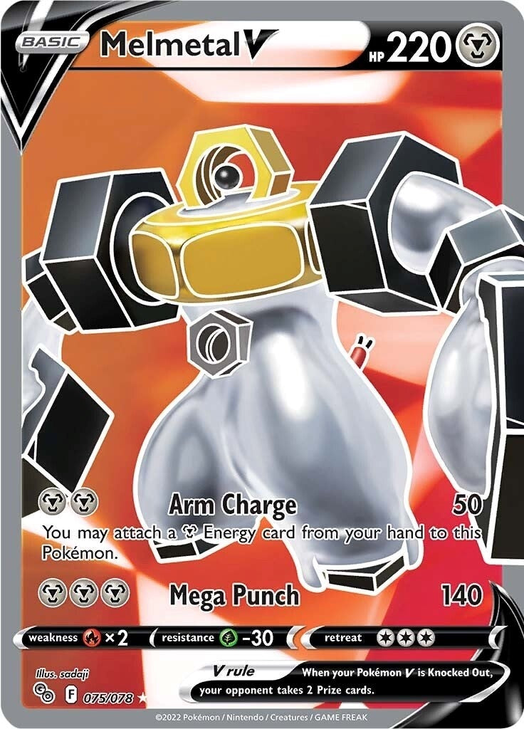 Image for Melmetal V (Full Art) (075/078) (Pokemon GO) (PGO) - Pokemon
