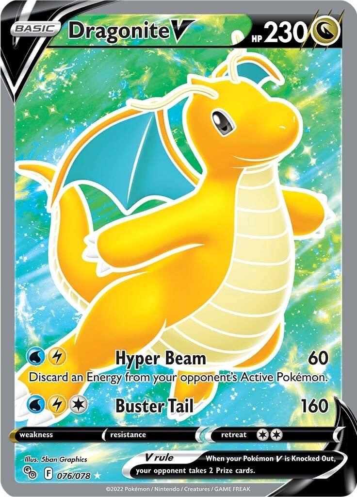 Dragonite V (Full Art) (076/078) (Pokemon GO) - PokeBox USA