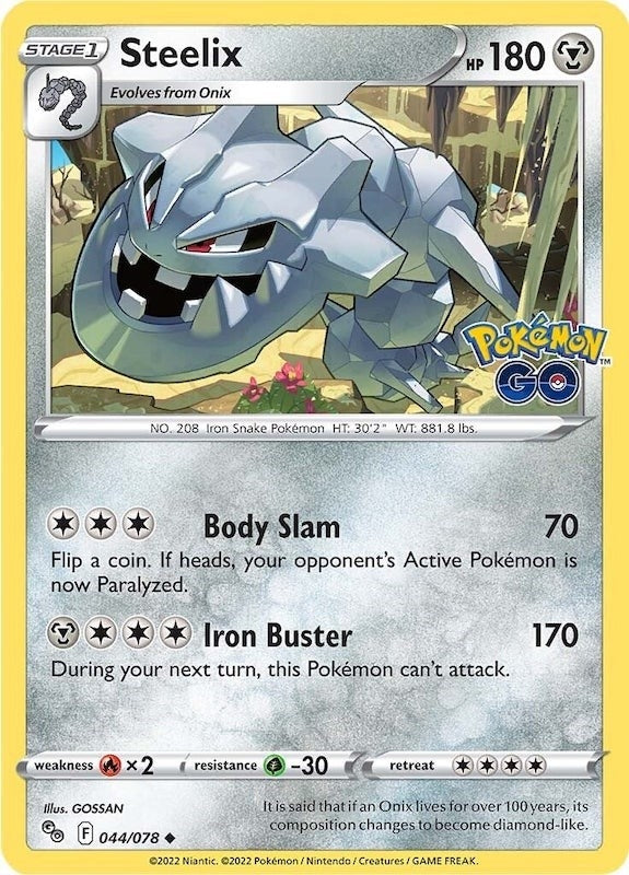 Image for Steelix (044/078) (Pokemon GO) (PGO) - Pokemon