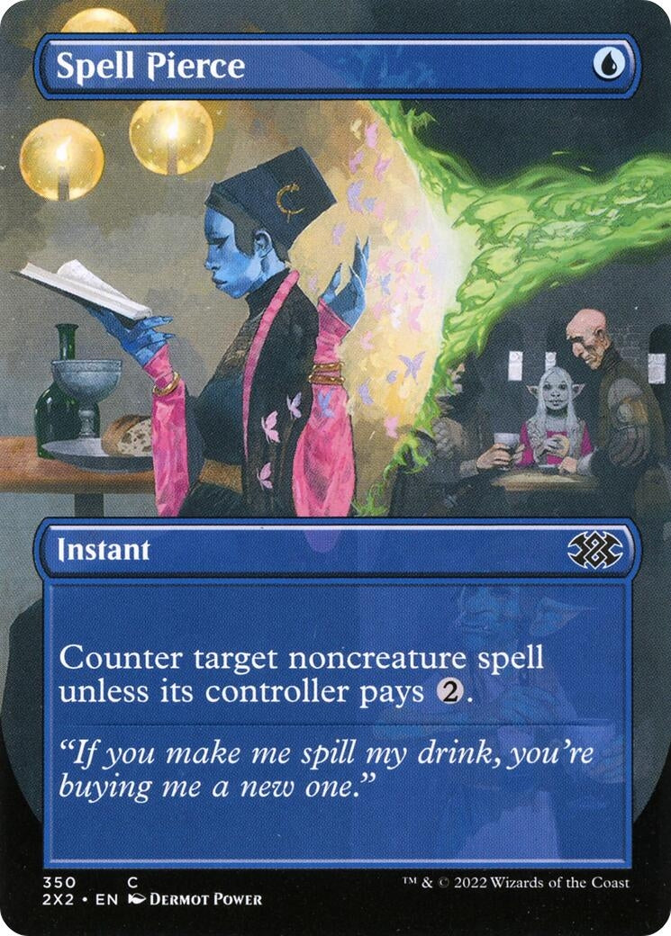 Spell Pierce (Borderless) (350) (Double Masters 2022)