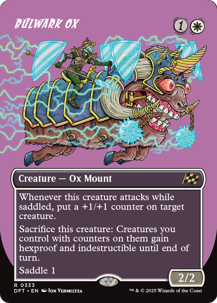 Bulwark Ox (Borderless) (DFT-333) [Aetherdrift] Foil