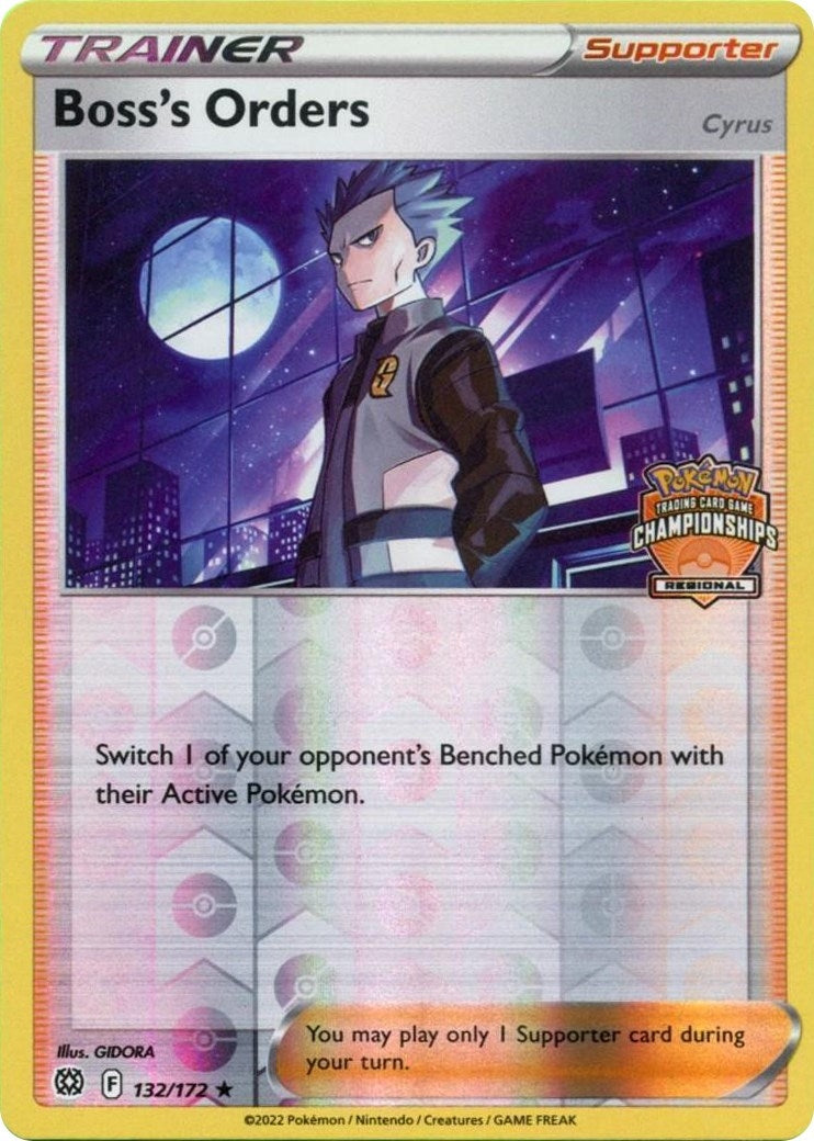 Image for Boss's Orders - 132/172 (Regional Championships) (132/172) (League & Championship Cards) (PR) - Pokemon