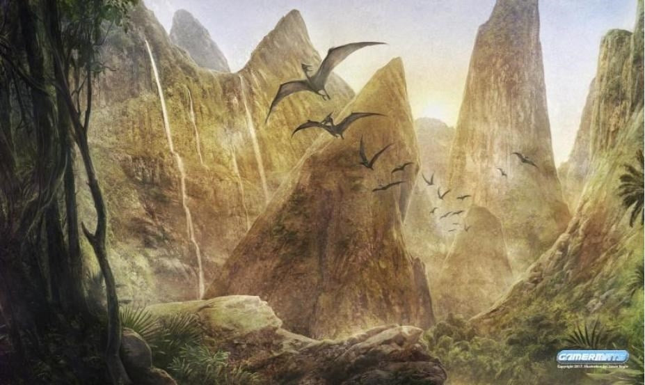 Image for GamerMats Playmat - Mountain (Premium White Stitched) - Playmats