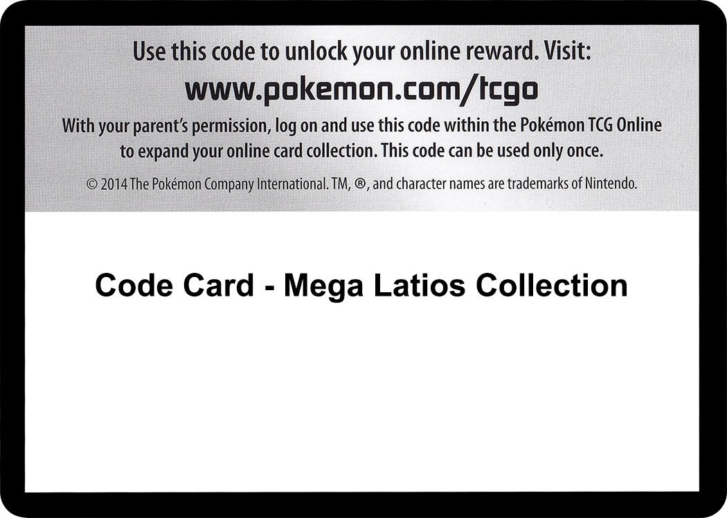 Image for Code Card - Mega Latios Collection (XY - Roaring Skies) (ROS) - Pokemon