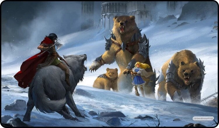 Image for GamerMats Playmat - Red Vs Gold - Playmats