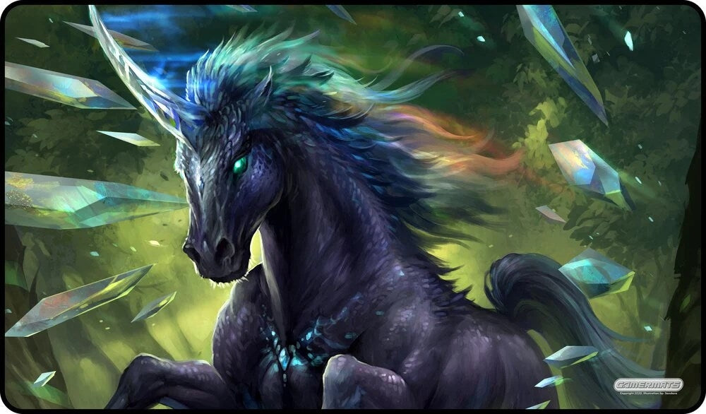 Image for GamerMats Playmat - Prismatic Unicorn (Premium White Stitched) - Playmats