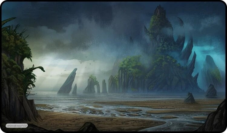 Image for GamerMats Playmat - Magic Island (Premium Black Stitched) - Playmats