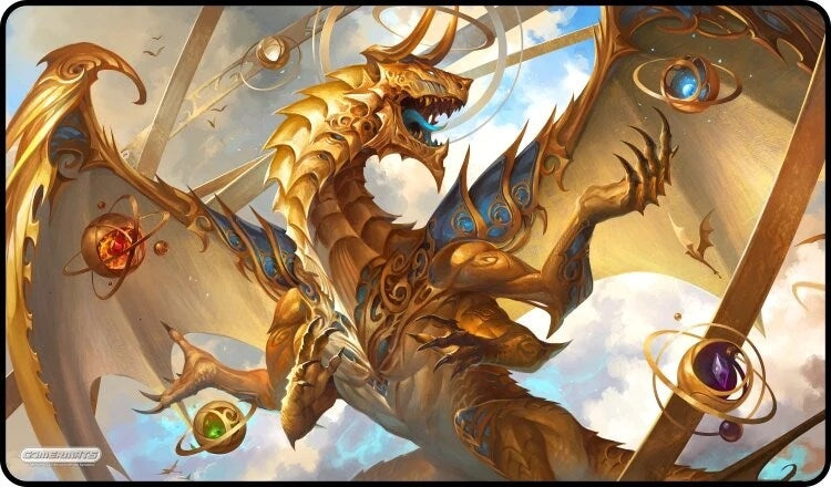 Image for GamerMats Playmat - Elder Artifact Dragon (Premium Black Stitched) - Playmats