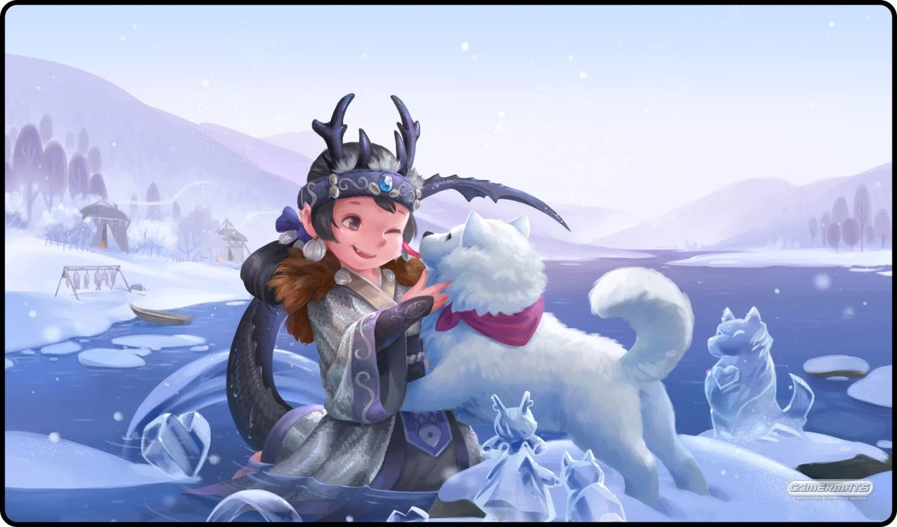 Image for GamerMats Playmat - Snow Day (Premium Black Stitched) - Playmats