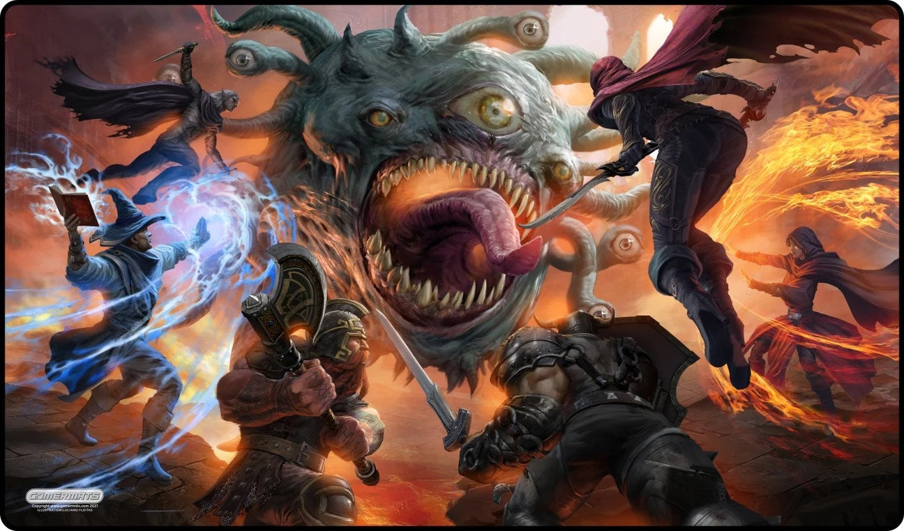 Image for GamerMats Playmat - Behold (Premium White Stitched) - Playmats