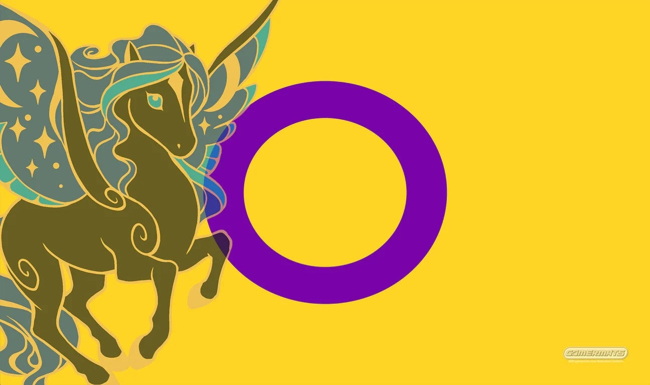 Image for GamerMats Playmat - Intersex Unicorn Flag - Playmats
