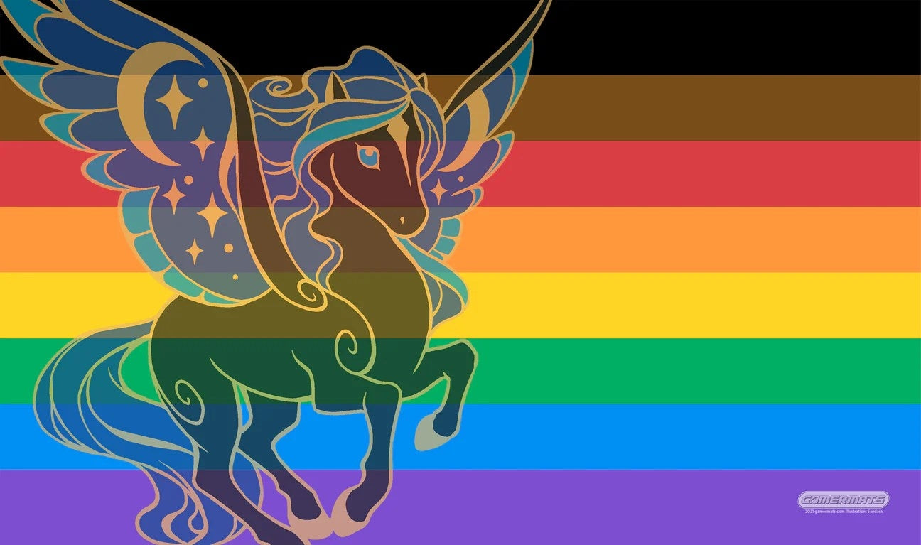 Image for GamerMats Playmat - Intersectional Unicorn Flag - Playmats