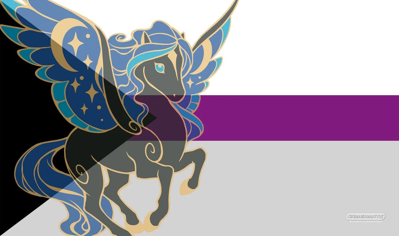 Image for GamerMats Playmat - Demisexual Unicorn Flag - Playmats