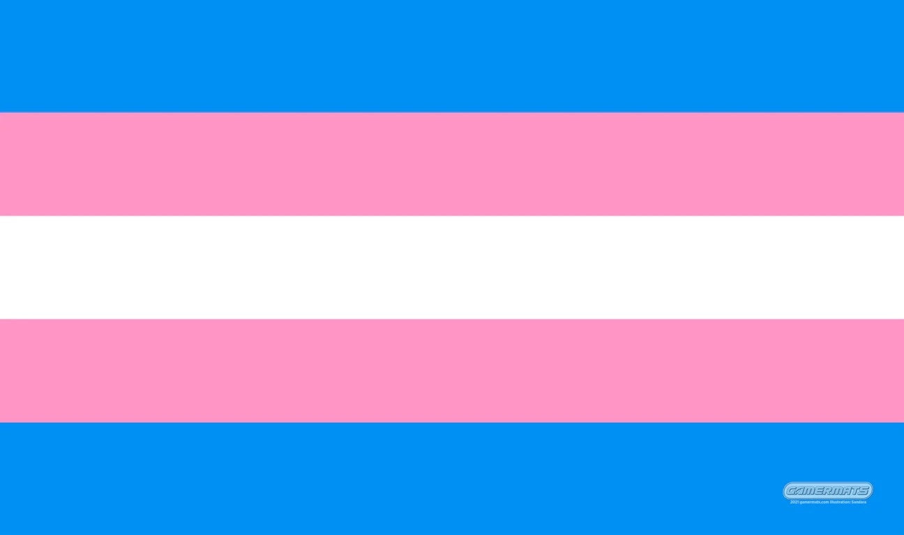Image for GamerMats Playmat - Transgender Flag - Playmats