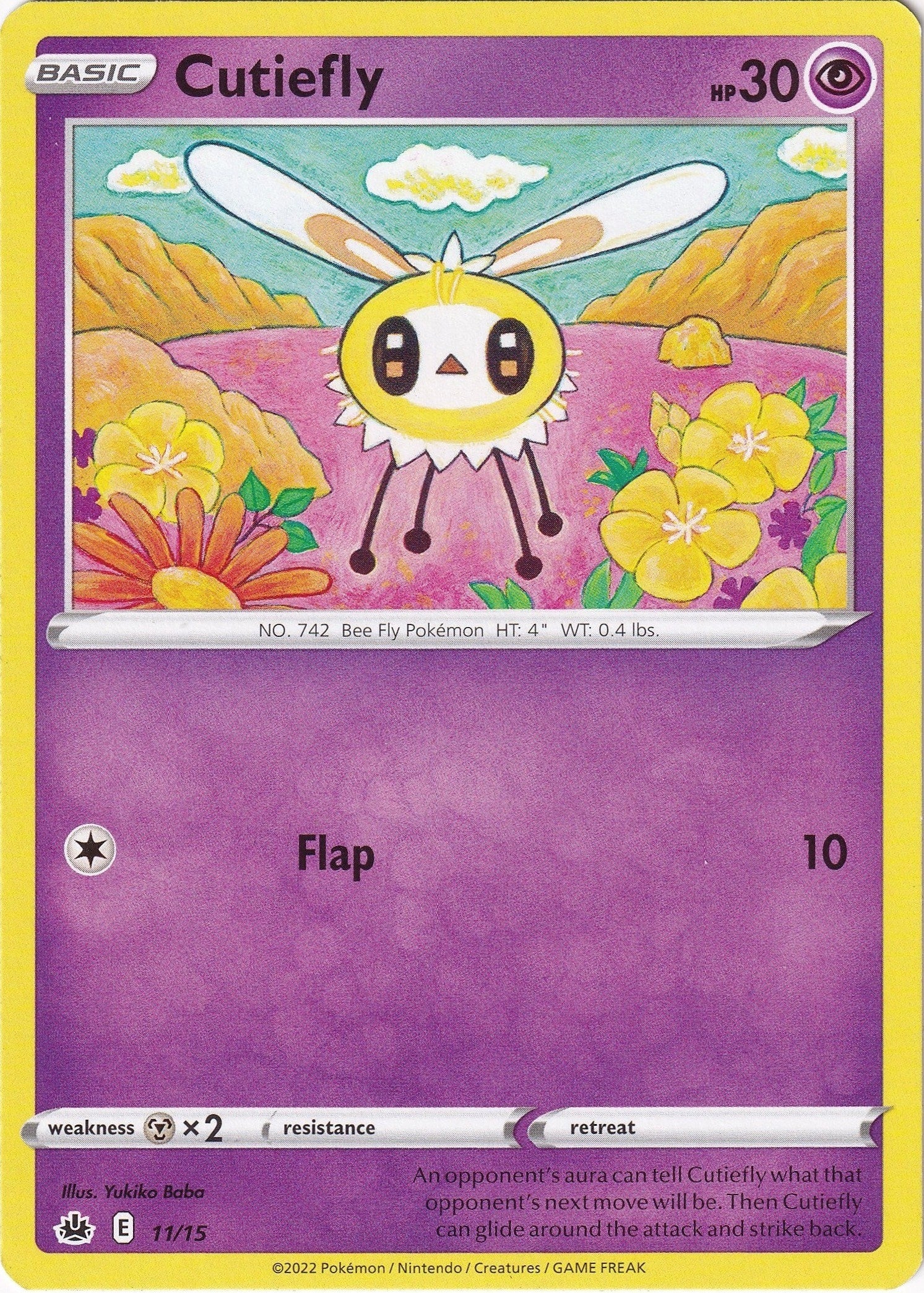 Image for Cutiefly (011/015) (McDonald's Promos 2022) (M22) - Pokemon