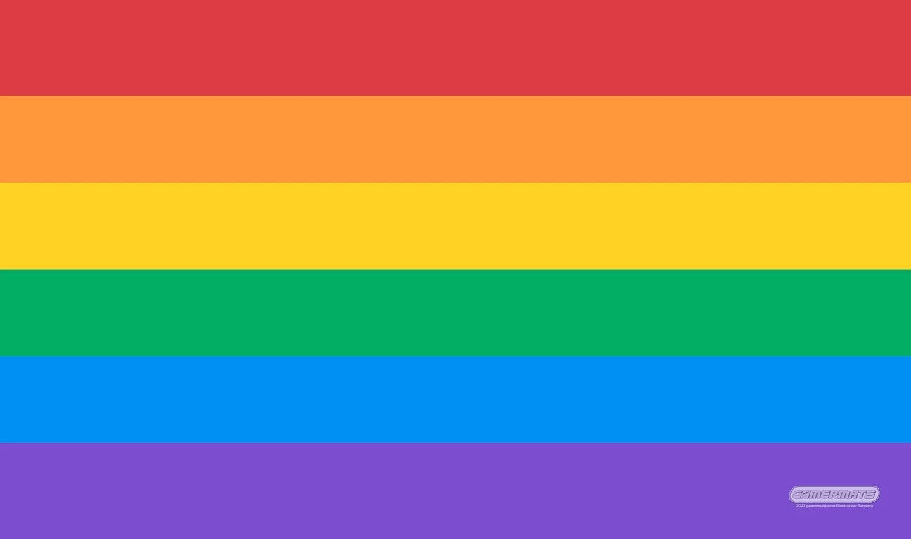 Image for GamerMats Playmat - LQBTQ+ Pride Flag - Playmats