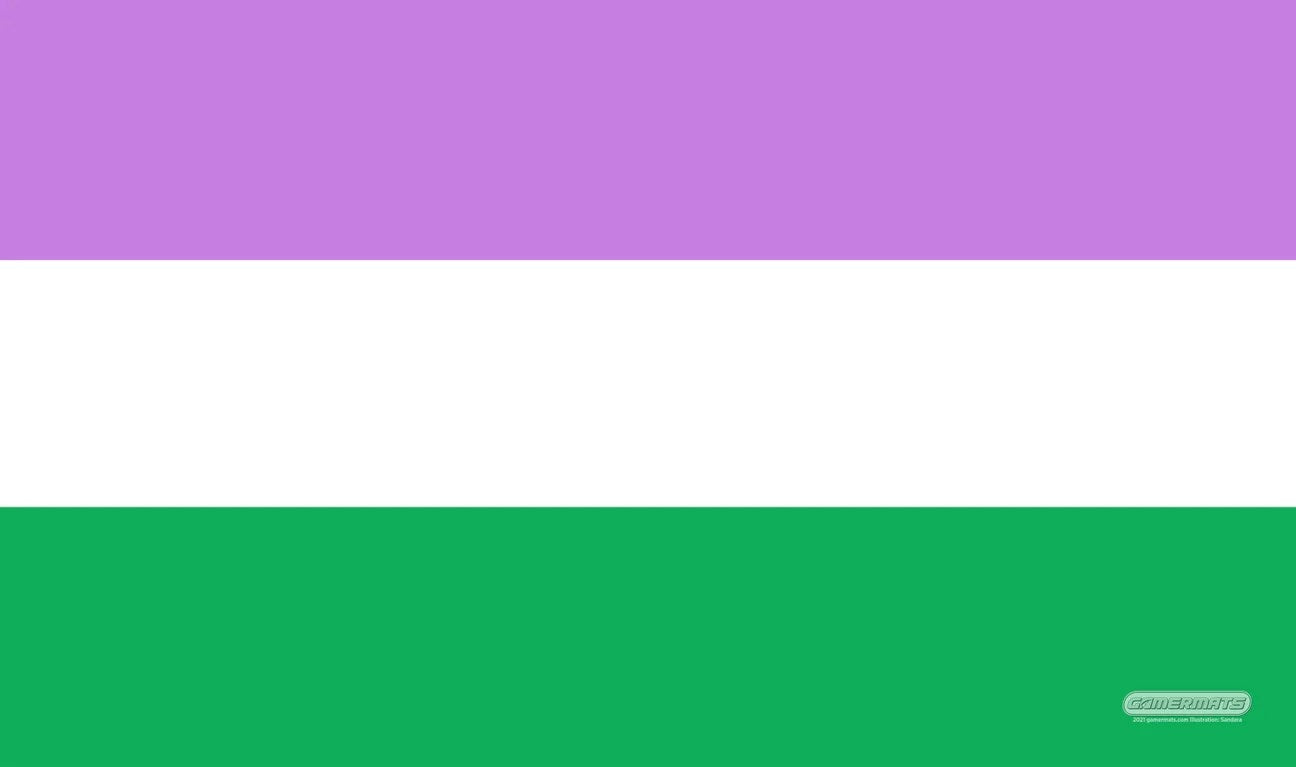 Image for GamerMats Playmat - Genderqueer Flag - Playmats