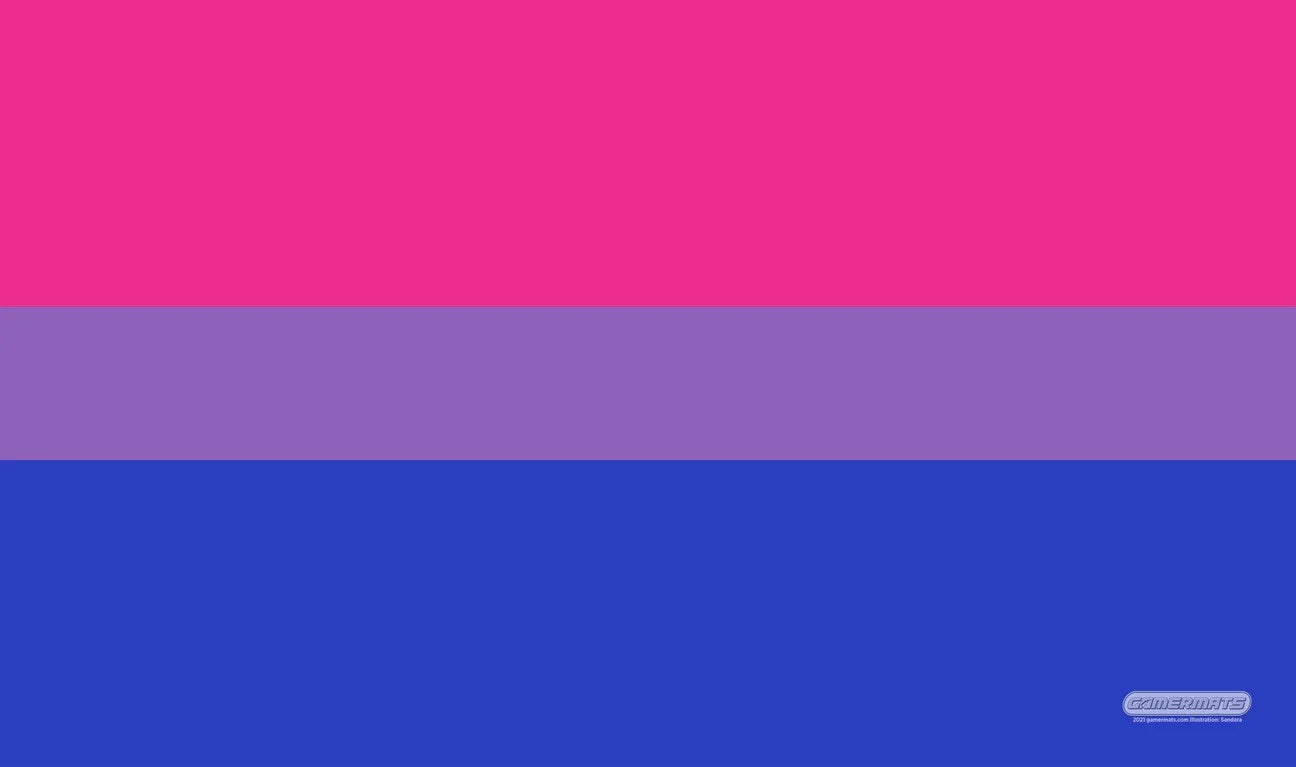 Image for GamerMats Playmat - Bisexual Pride Flag (Premium White Stitched) - Playmats