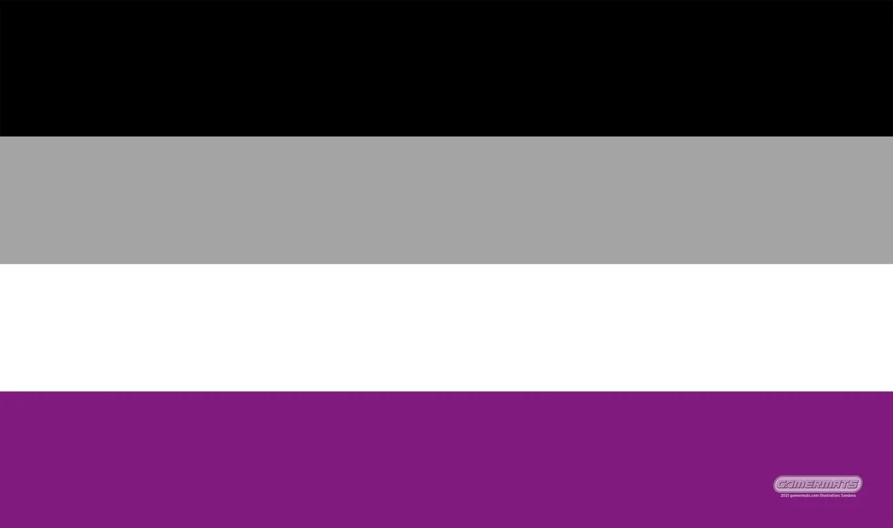 Image for GamerMats Playmat - Asexual Pride Flag - Playmats
