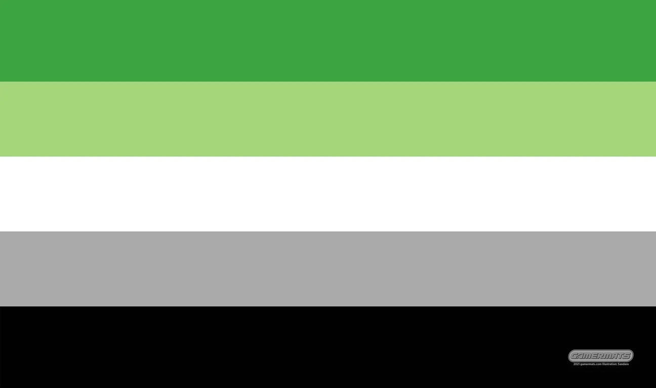 Image for GamerMats Playmat - Aromantic Flag - Playmats