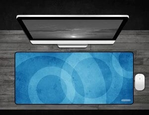 Image for Blue Circles - Deskmat - Playmats