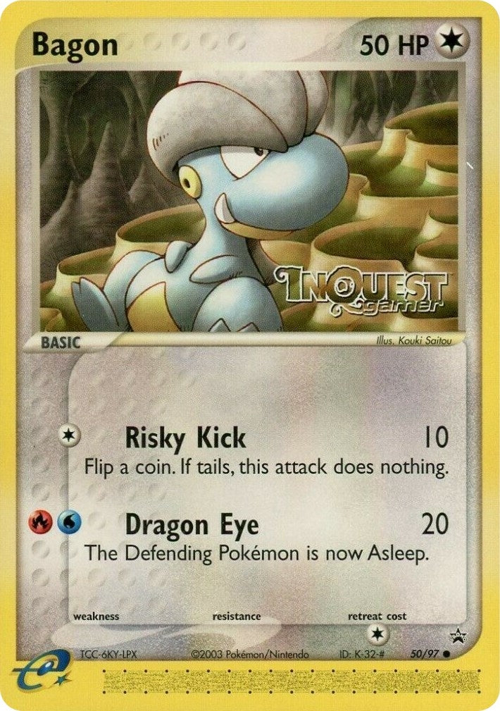 Image for Bagon - 50/97 (InQuest Gamer) (50/97) (Nintendo Promos) (PR) - Pokemon
