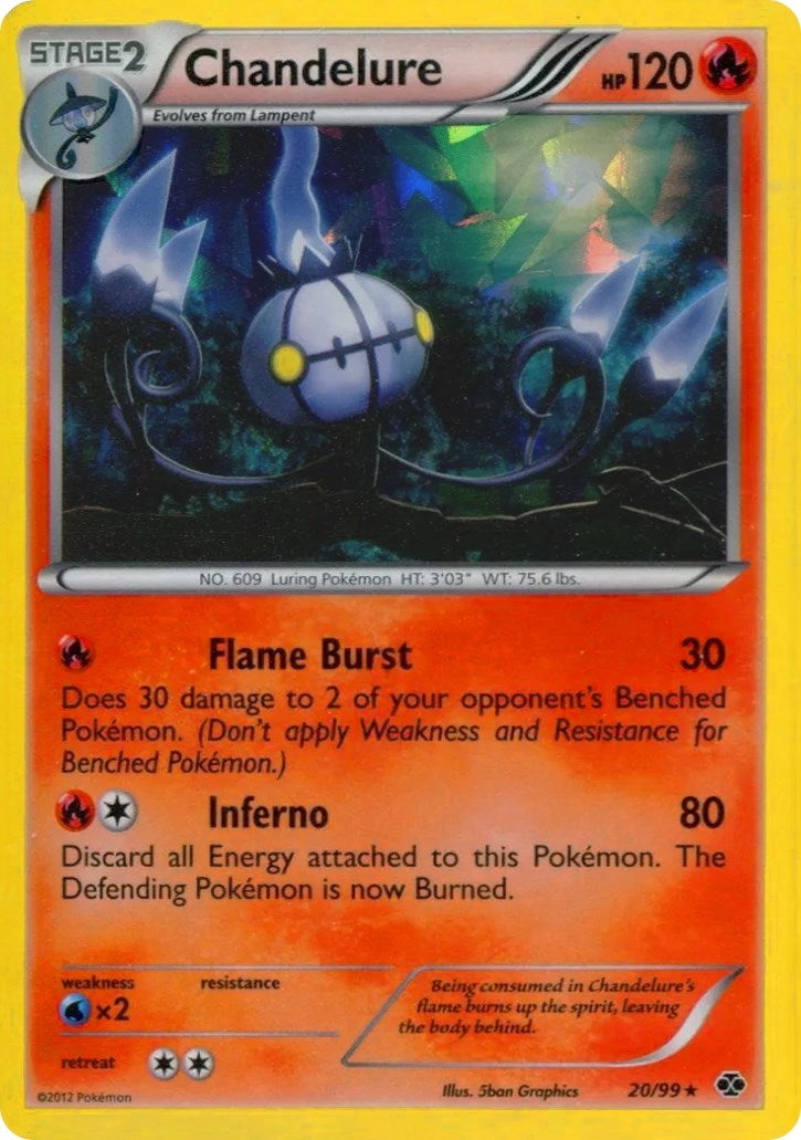 Image for Chandelure - 20/99 (Cracked Ice Holo) (020/099) (Blister Exclusives) (BLE) - Pokemon