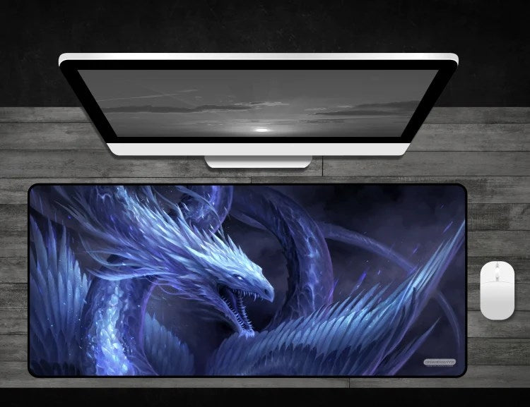 Image for Blue Crystal Dragon - Deskmat - Playmats