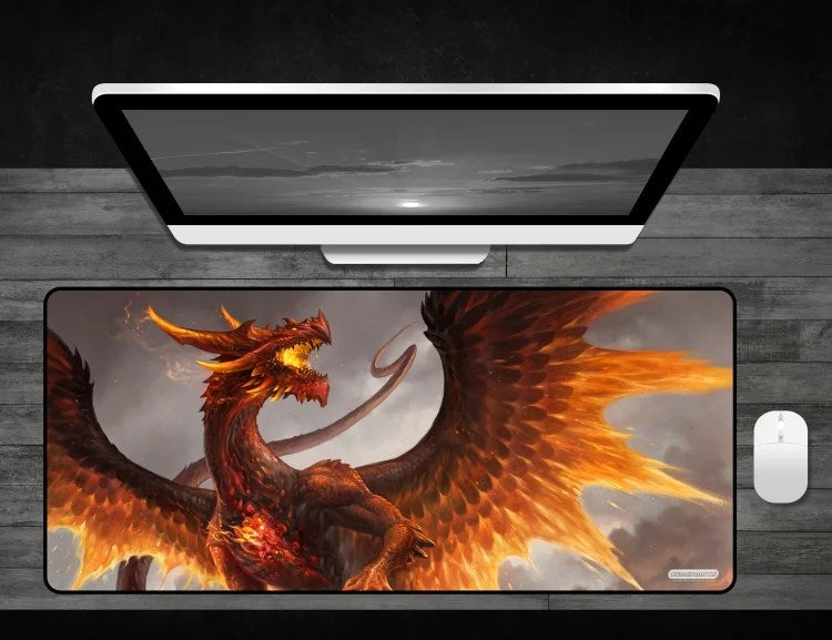 Image for Red Crystal Dragon - Deskmat - Playmats