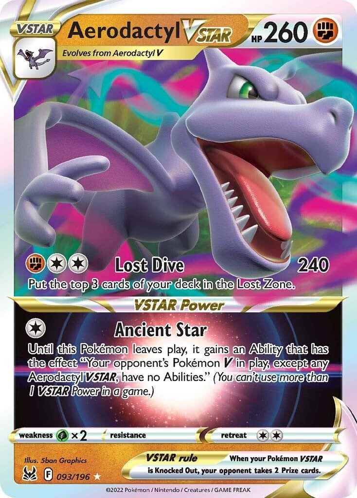 Aerodactyl VSTAR (093/196) (SWSH11: Lost Origin)