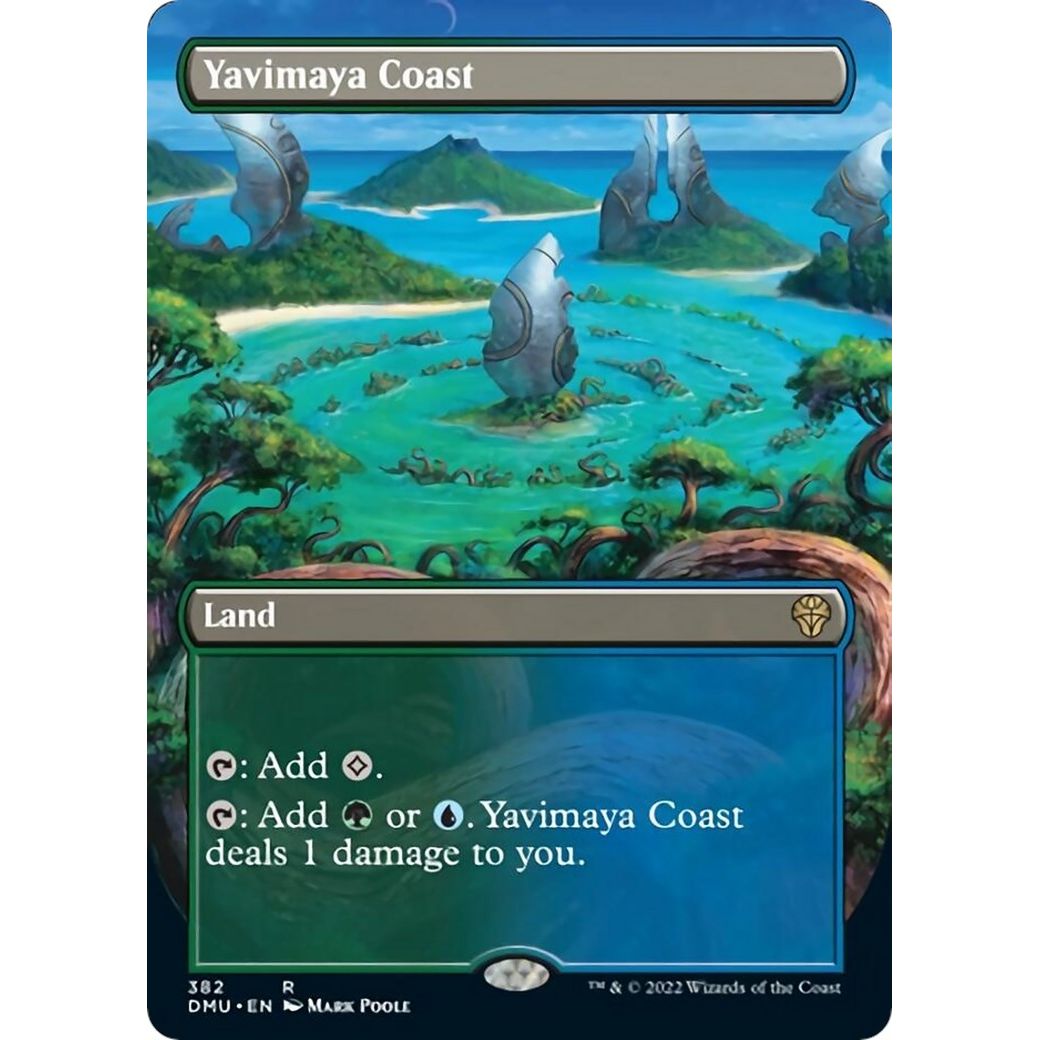 Yavimaya Coast (Borderless) (382) (Dominaria United) - PokeBox USA