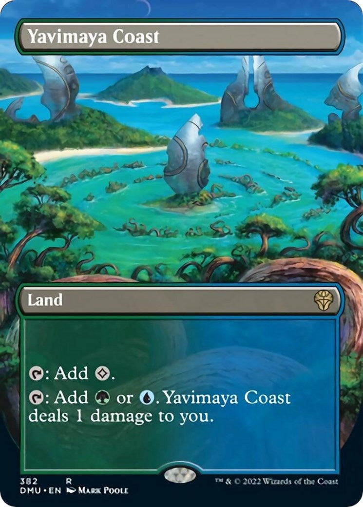 Yavimaya Coast (Borderless) (382) (Dominaria United) - PokeBox USA