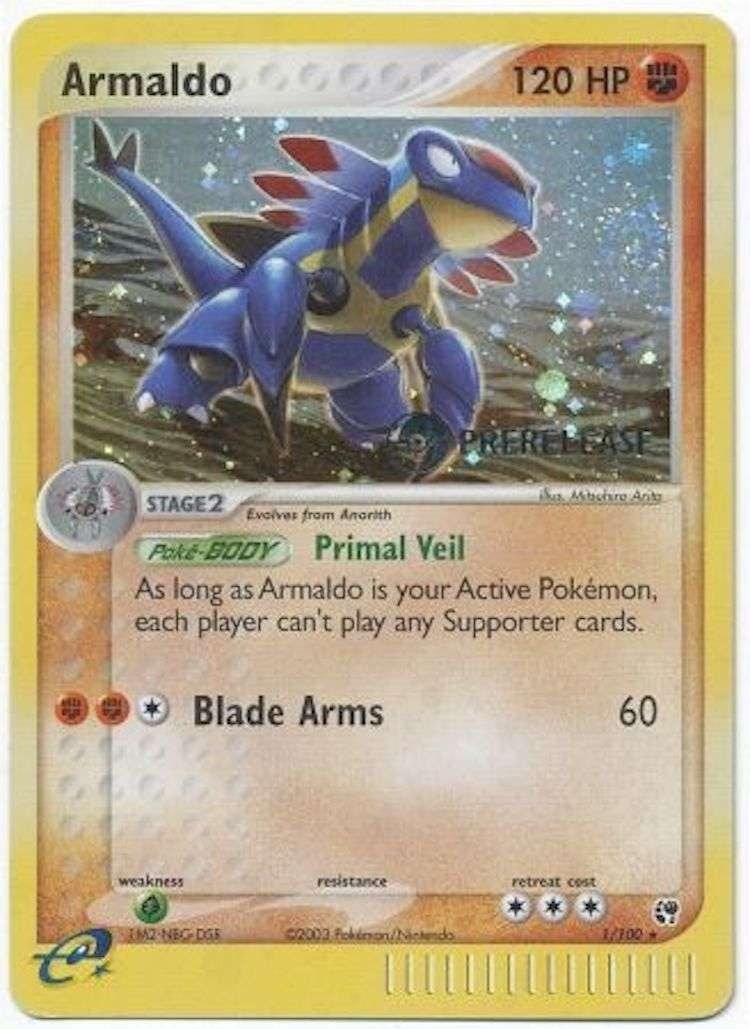 Image for Armaldo - 1/100 (Prerelease) (001/100) (Miscellaneous Cards & Products) (MCAP) - Pokemon