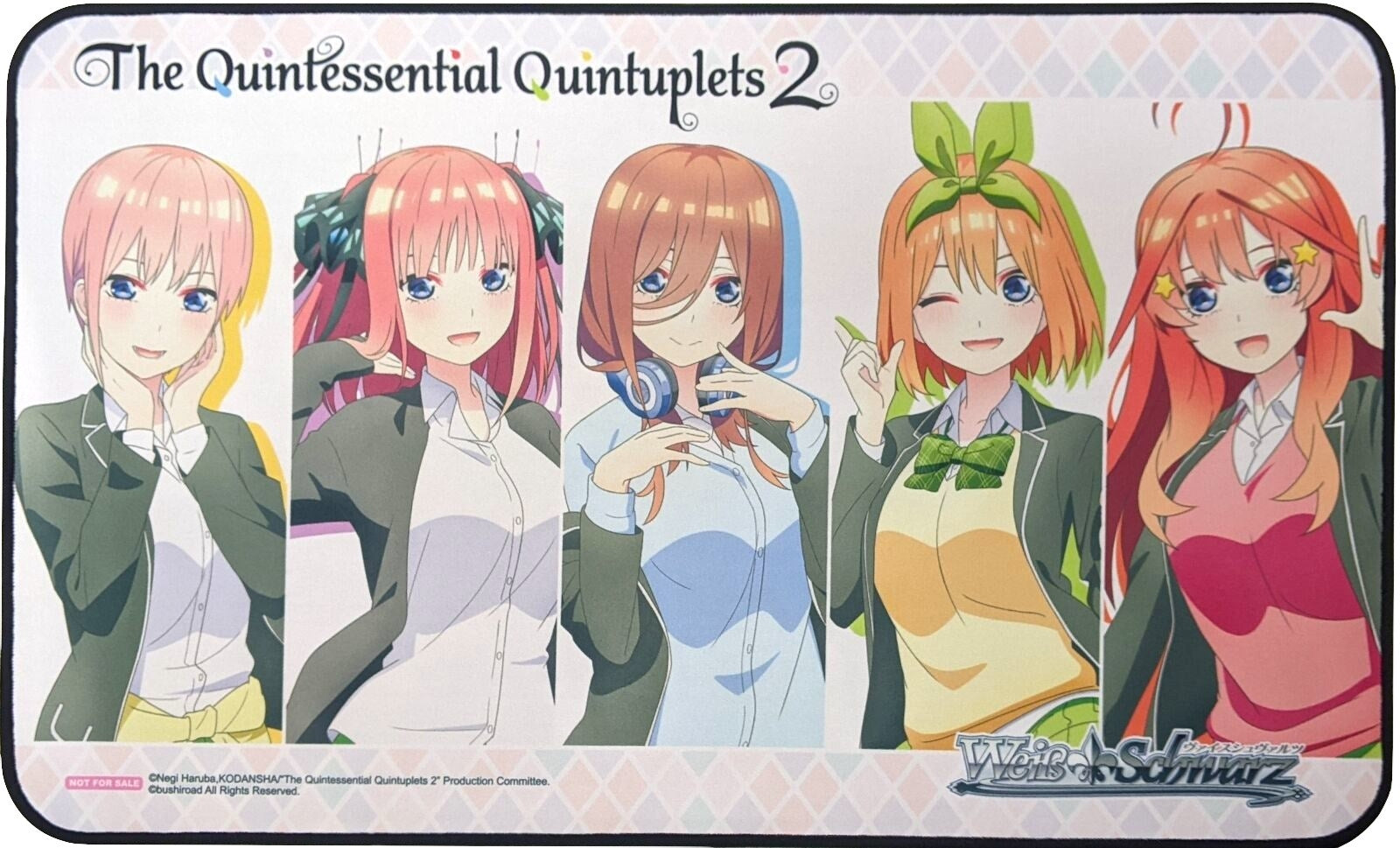 Image for Weiss Schwarz Preorder Stitched Playmat - The Quintessential Quintuplets 2 - Playmats