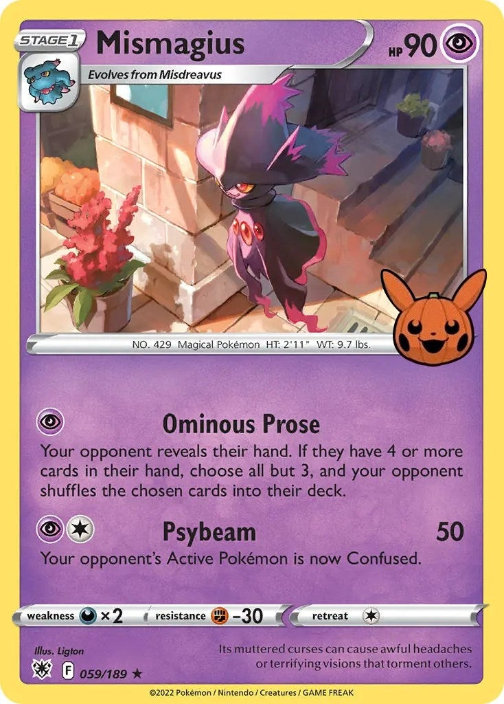 Image for Mismagius (059/189) (Trick or Trade BOOster Bundle) (TTBB) - Pokemon