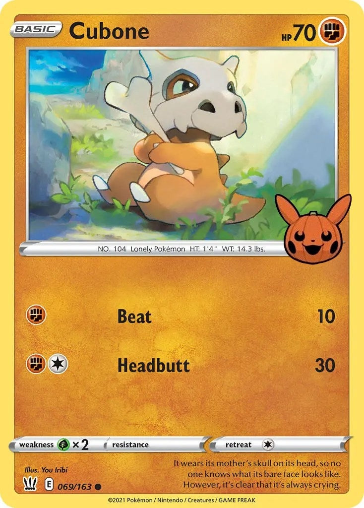 Image for Cubone (069/163) (Trick or Trade BOOster Bundle) (TTBB) - Pokemon