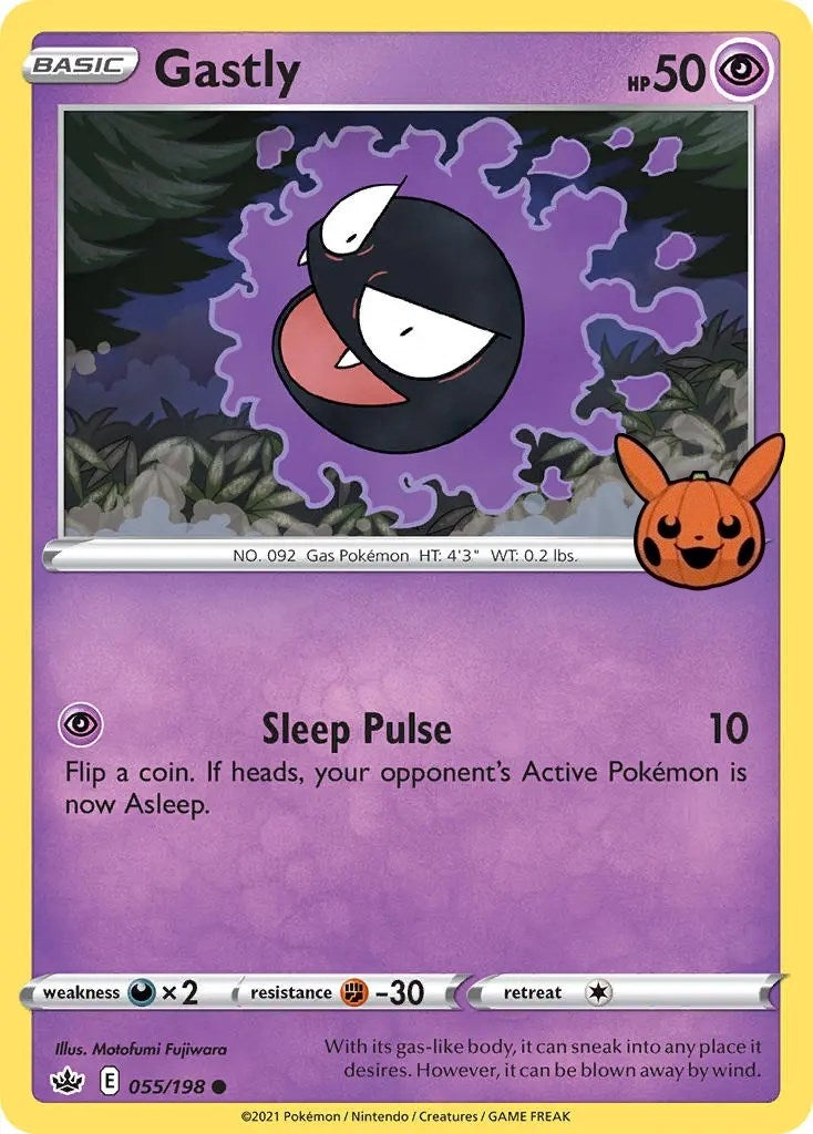 Image for Gastly (055/198) (Trick or Trade BOOster Bundle) (TTBB) - Pokemon