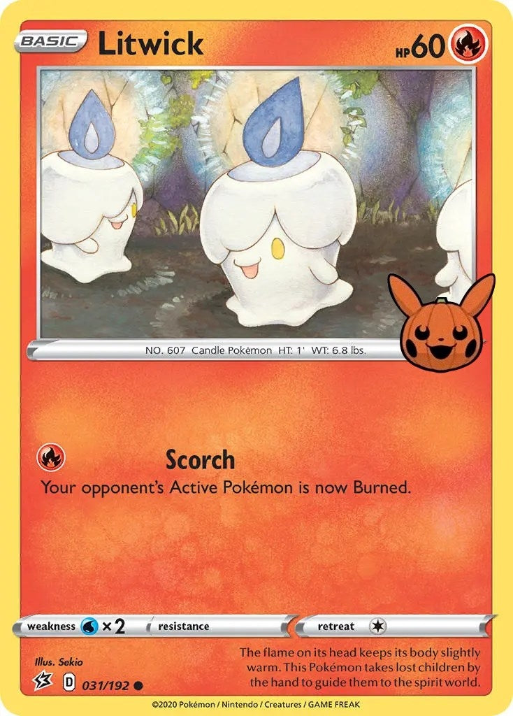Image for Litwick (031/192) (Trick or Trade BOOster Bundle) (TTBB) - Pokemon