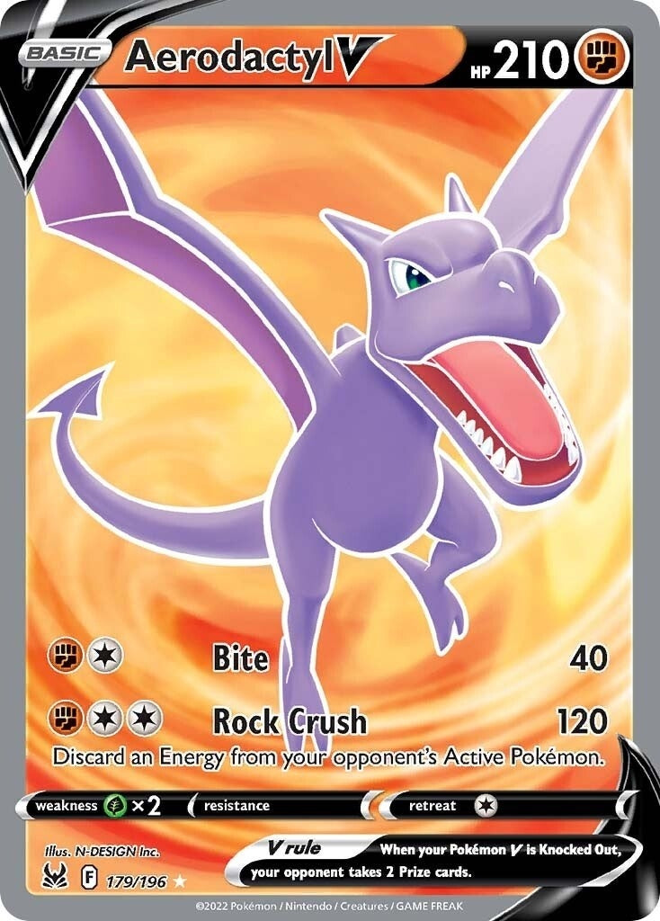 Aerodactyl V (Full Art) (179/196) (SWSH11: Lost Origin)