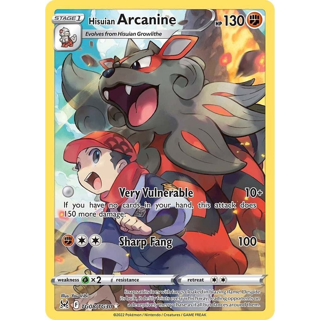 Hisuian Arcanine (TG08/TG30) (SWSH11: Lost Origin Trainer Gallery) - PokeBox USA