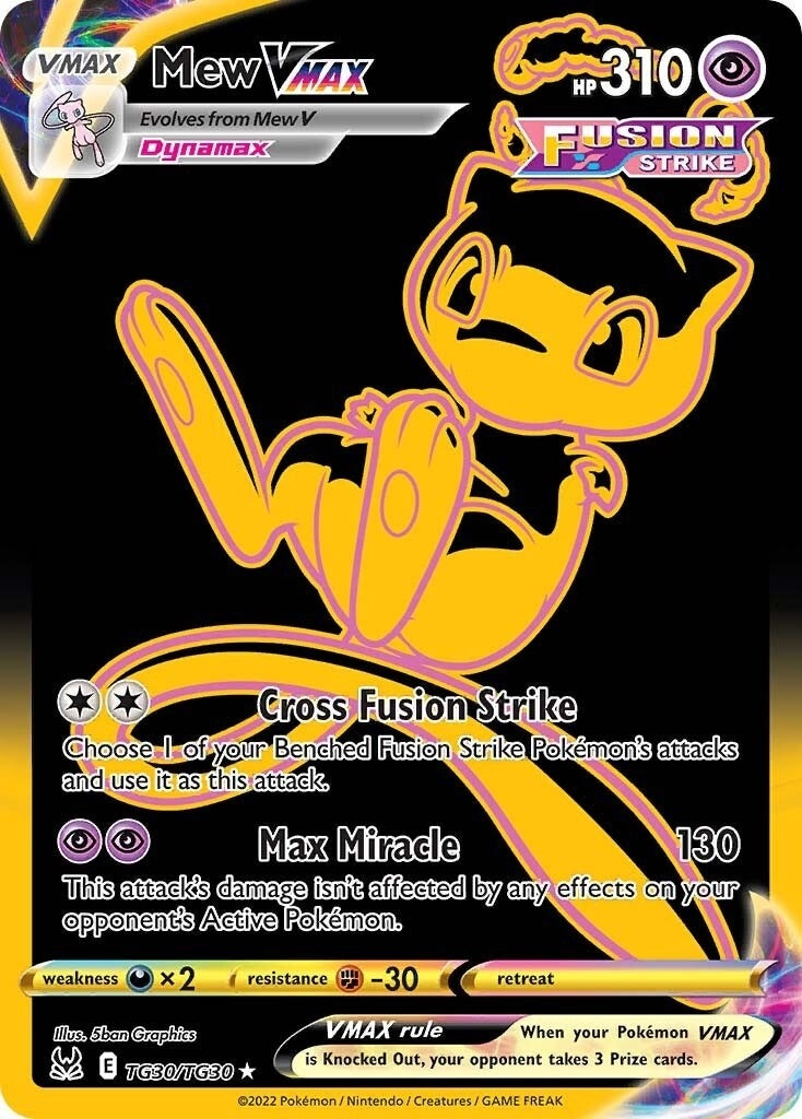 Mew VMAX (Secret) (TG30/TG30) (SWSH11: Lost Origin Trainer Gallery)