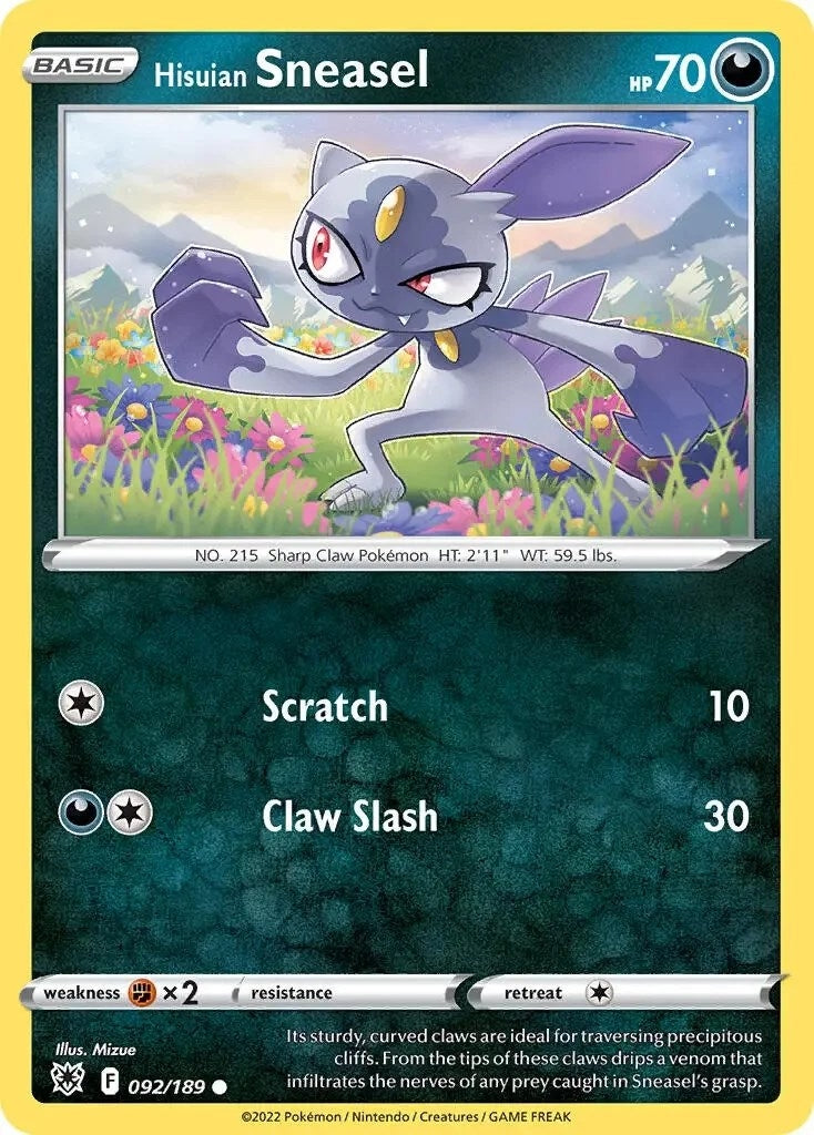 Image for Hisuian Sneasel - 092/189 (Cosmos Holo) (092/189) (Deck Exclusives) (PR) - Pokemon