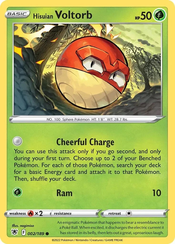 Image for Hisuian Voltorb - 002/189 (Cosmos Holo) (002/189) (Deck Exclusives) (PR) - Pokemon