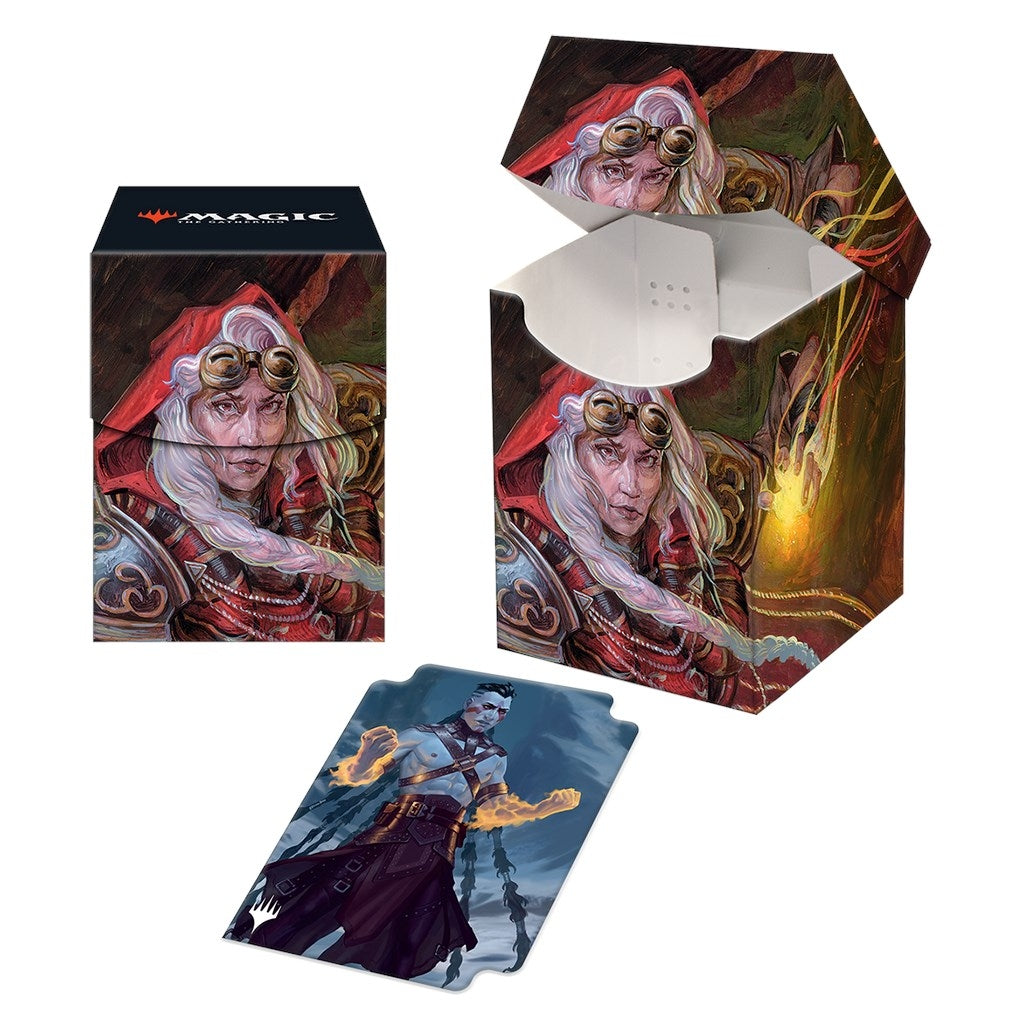 Image for Dominaria United 100+ Deck Box Jaya, Fiery Negotiator for Magic: The Gathering - Deck Boxes